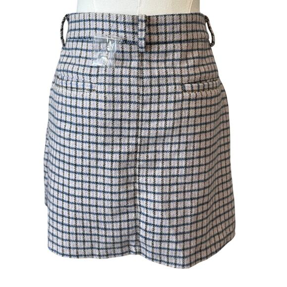 New RAILS Women's Lilac Navy Mini Check Prim Skirt Size 8 - Picture 4 of 8